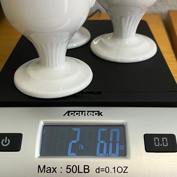 Lot of 3 Shenango China White Pedestal Coffee Cups 6 oz Restaurant Ware USA - Picture 7 of 7